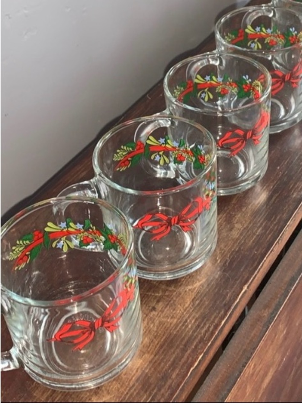 Vintage 4 KIG Indonesia Christmas Mugs